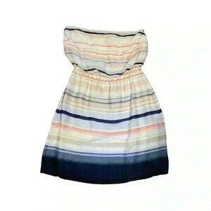Banana Republic Striped Strapless Sun Dress Size XS